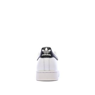 Baskets Blanc/Noir Junior Adidas Superstar II vue 3