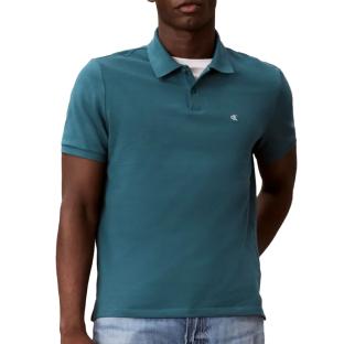 Grünes Herren-Polohemd von Calvin Klein Jeans, SS, Monogram Piques Ansicht 0