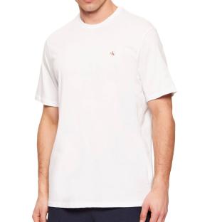 2er-Pack T-Shirts für Herren in Weiß/Blau von Calvin Klein Jeans mit Ss-Emblem Ansicht 0