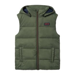 Doudoune sans manche Kaki Garçon Name it Vest pas cher