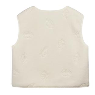 Gilet Blanc Femme Teddy Smith Eyes vue 0