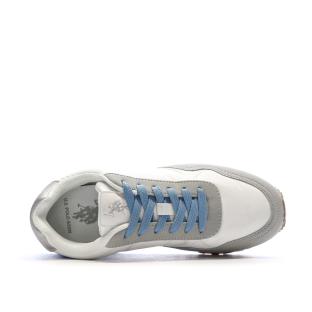 Baskets Blanches/Bleu/Gris Femme US Polo ASSN FS1 vue 0