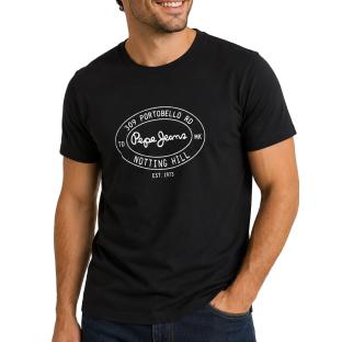 T-Shirt Noir Homme Pepe jeans Originals vue 0