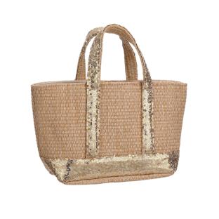 Sac à main Beige/Paille Femme Stella Green Sequin pas cher