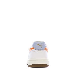 Zapatillas blancas/naranjas para niño Puma Caven III Retro ver 0