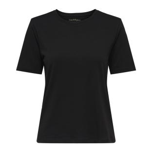 T-Shirt Noir Femme Only Happy vue 0