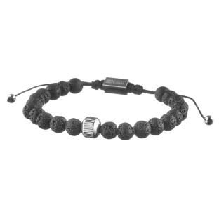 Bracelet Perles Noir Homme Geographical Norway 315051 pas cher