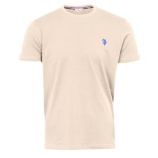 T-Shirt Beige/Bleu Homme US Polo ASSN Mick pas cher