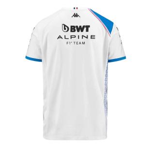 T-shirt Blanc Homme Kappa Abolim Alpine F1 vue 2