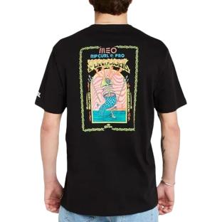 T-Shirt Noir Homme Rip Curl Meo vue 0