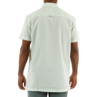 Chemisette Manches Courtes Blanc/Vert Homme Tommy Hilfiger Reg Stripe Seers vue 2