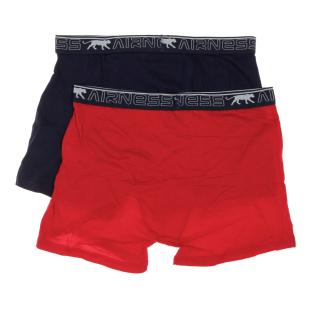 x2 Boxers Rouge/Marine Homme Airness 1/57/134 vue 2