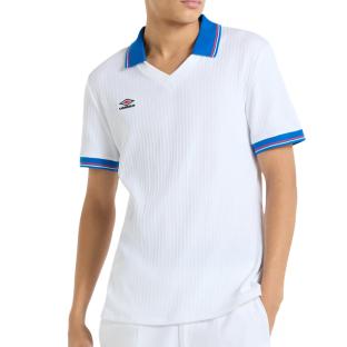 T-shirt de Tennis Blanc/Bleu Homme Umbro Brillante pas cher