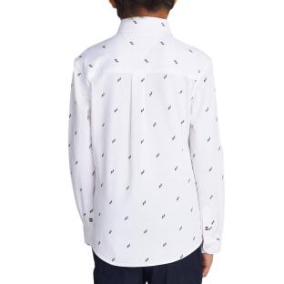 Chemise Blanche/Bleu/Rouge Garçon Tommy Hilfiger Allover vue 2
