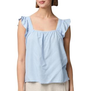 Débardeur Bleu Femme Pieces Pia vue 0