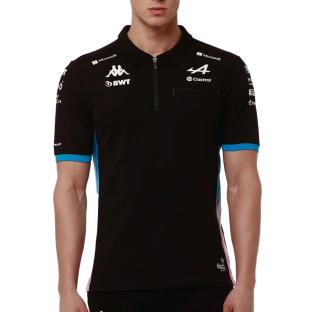 Polo Noir Homme Kappa Adlam pas cher