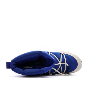 Moon Boot Bleu/Blanc/Noir Garçon Adidas High vue 0