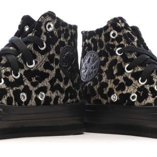 Baskets Noires à Motifs Fille Converse Chuck Taylor All Star Eva Lift vue 7