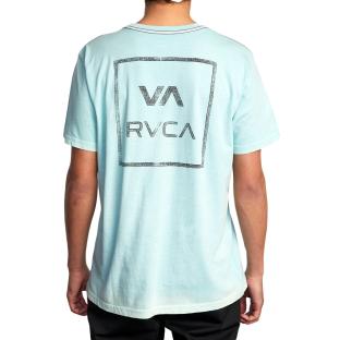 T-shirt Bleu Garçon RVCA The Way vue 2