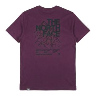 T-shirt Violet Homme The North Face Mount vue 0