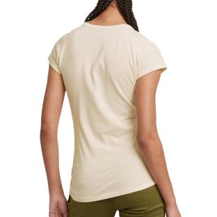 T-shirt Ecru Femme G-Star Raw Large Logo vue 2