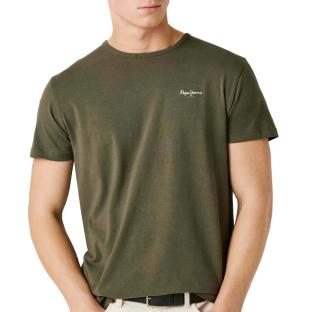 T-Shirt Kaki Homme Pepe jeans Original vue 0