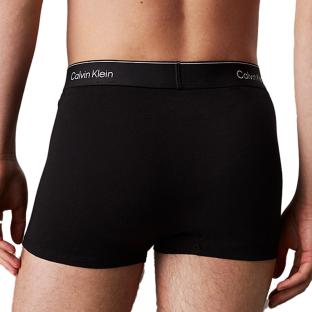 X3 Boxers Noir Homme Calvin Klein Jeans Low Rise Trunk vue 3