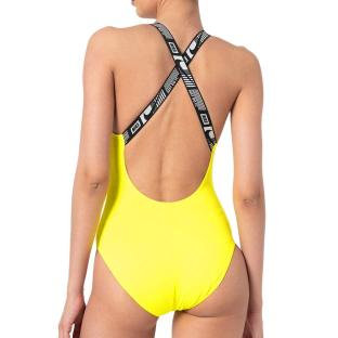 Maillot de bain 1 pièce Jaune Femme Nike Crossback vue 0
