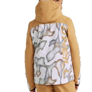 Manteau de Ski Orange/Blanc Garçon O'Neill Texture Jacket vue 2