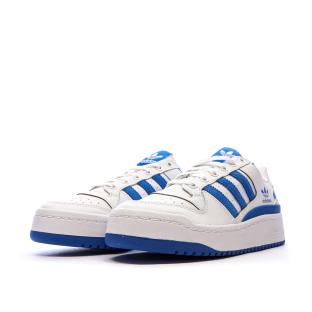 Baskets Blanc/Bleu Femme Adidas Forum Bold Stripes vue 6