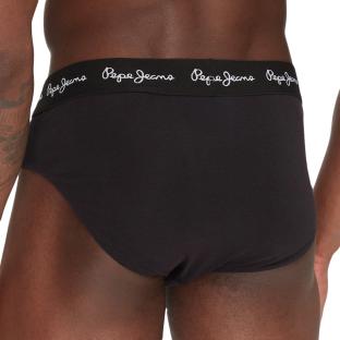 x3 Slips Noir Homme Pepe Jeans PMU vue 0