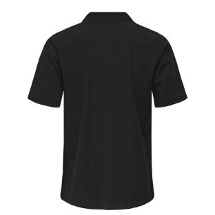 Chemise Manches Courtes Noire Homme Only & Sons Cantley vue 0