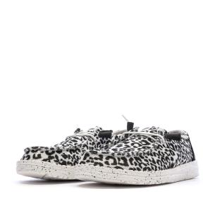 Chaussures Noir/Blanc Femme Hey Dude Blackgrey vue 0