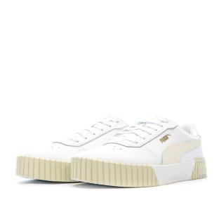 Baskets Beige/Blanc Femme Puma  Carina vue 6