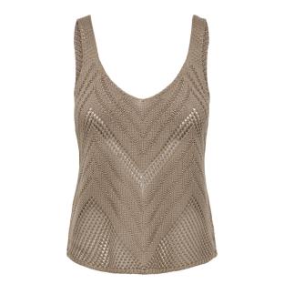 Top Crochet Marron Femme Jdy 15226348 vue 0