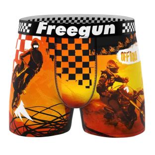 Boxer Noir/Jaune Homme Freegun Cross vue 0