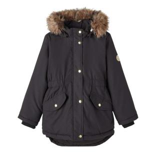 Manteau Noir Fille Name it Marlin pas cher