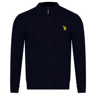 Veste Zippée Noir/Jaune Homme US Polo ASSN ALLY pas cher