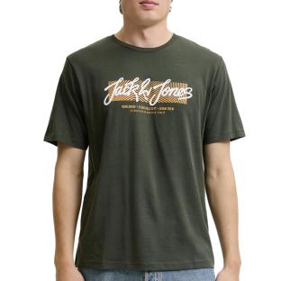 T-Shirt Vert Homme Jack & Jones Hurban vue 0