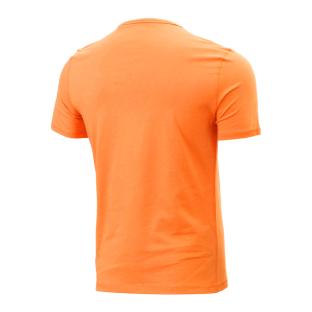 T-shirt Orange Homme Guess Triangle vue 2