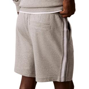 Short Gris Homme Calvin Klein Jeans Logo Tape Terry vue 0