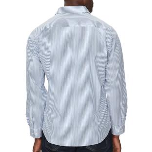 Chemise à Rayures Bleu Homme Calvin Klein Jeans Poplin Stripe vue 2