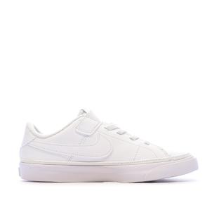 Baskets Blanches Fille Nike Court Legacy vue 2
