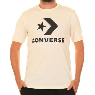 T-Shirt Ecru Homme Converse Large vue 0