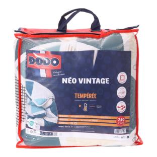 Couette Bleu/Blanche Temperée Vintage Dodo 240x220 pas cher
