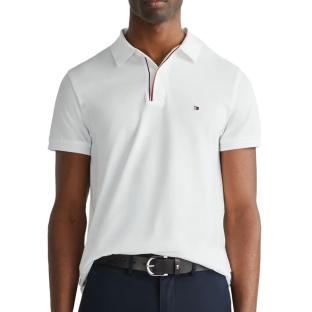 Polo Blanc Homme Tommy Hilfiger Detail pas cher