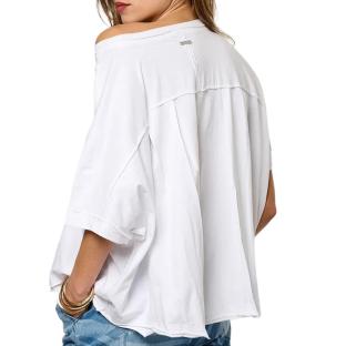 T-shirt Blanc Femme Kaporal Vison vue 0