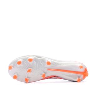 Chaussures de football Blanches/Oranges Homme Puma Ultra 5 Match vue 0