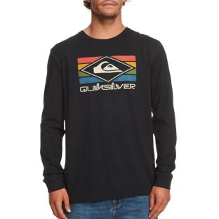 T-Shirt Manches longues Noir Homme Quiksilver Qsrainbowls vue 0