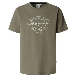 T-Shirt Kaki Homme Pepe jeans Originals vue 0